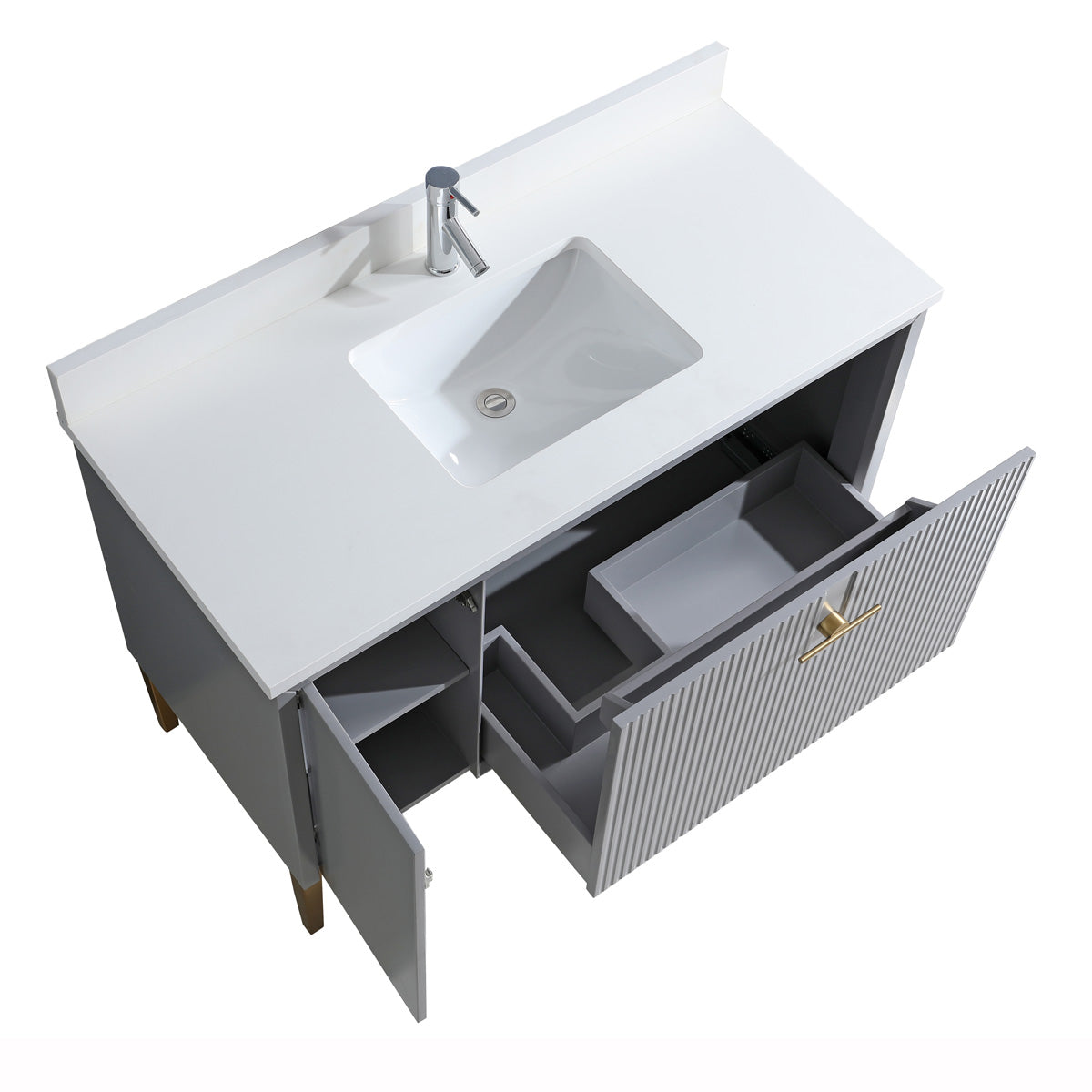 36" Bathroom Vanity with 1 Drawer & 1 Cabinet - 8339 Series